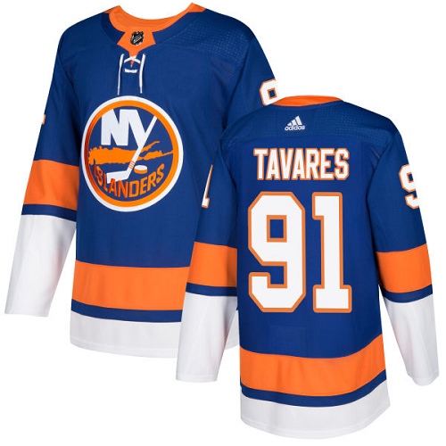 Adidas NEW York Islanders #91 John Tavares Royal Blue Home Authentic Stitched Youth NHL Jersey->youth nhl jersey->Youth Jersey